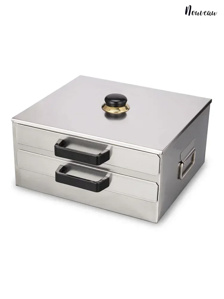 Small rice roll machine 304 stainless steel steamer mini Guangdong rice roll machine bracket drawer type rice roll machine 6