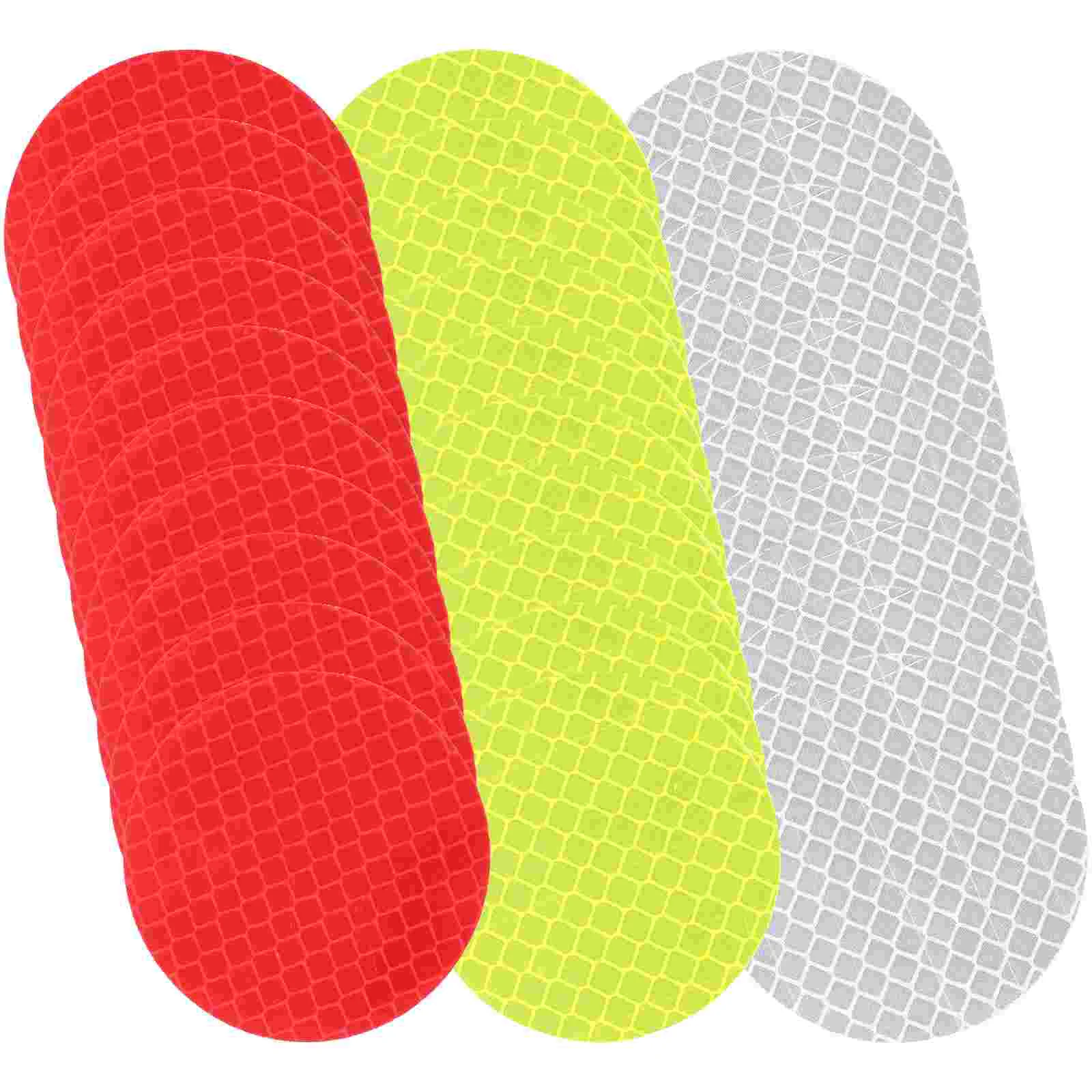 30 Pcs Reflective Stickers Car Tape Safety Reflector Outdoor Waterproof Pvc Trailer