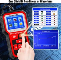 New 2025 KONNWEI KW681 Professional Car OBD2 Scanner Auto Diagnostic Tools 6V12V 2 in 1 Car Motorcycle OBD2 Battery Tester Tools - Image 3