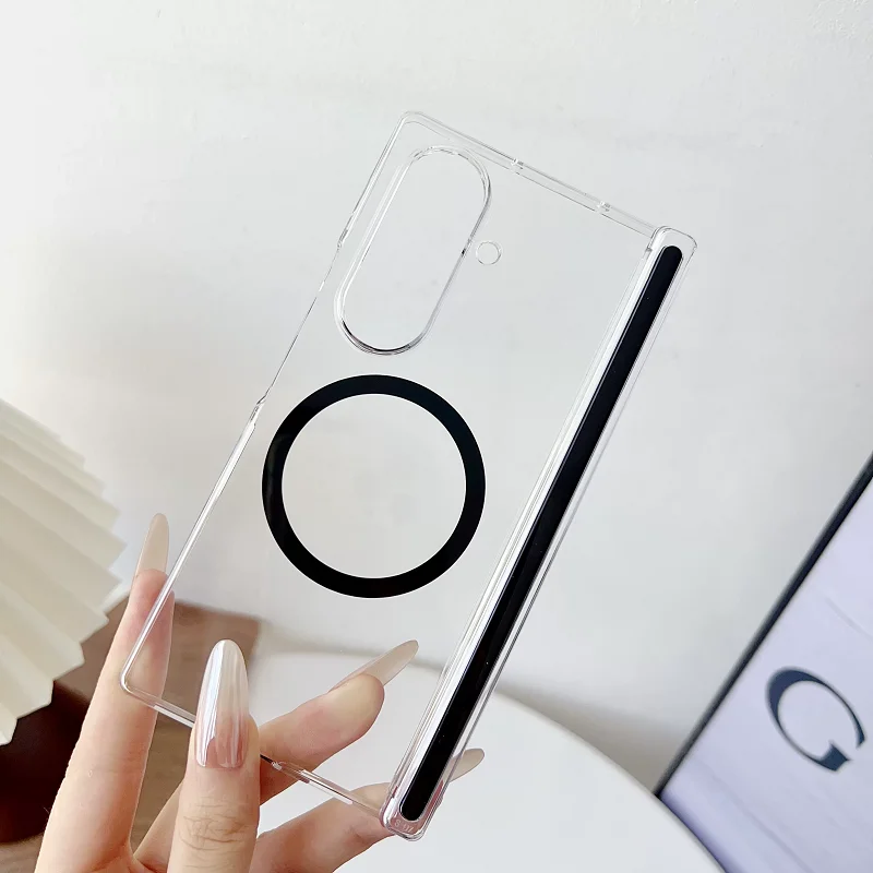 Durable Plastic Magnetic Case with Double Layer Bumper Protection