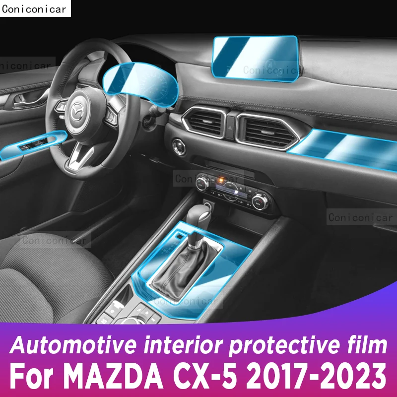 

For MAZDA CX-5 2017-2023 CX5 Gearbox Panel Navigation Automotive Interior Screen TPU Protective Film Cover Anti-Scratch Sticker