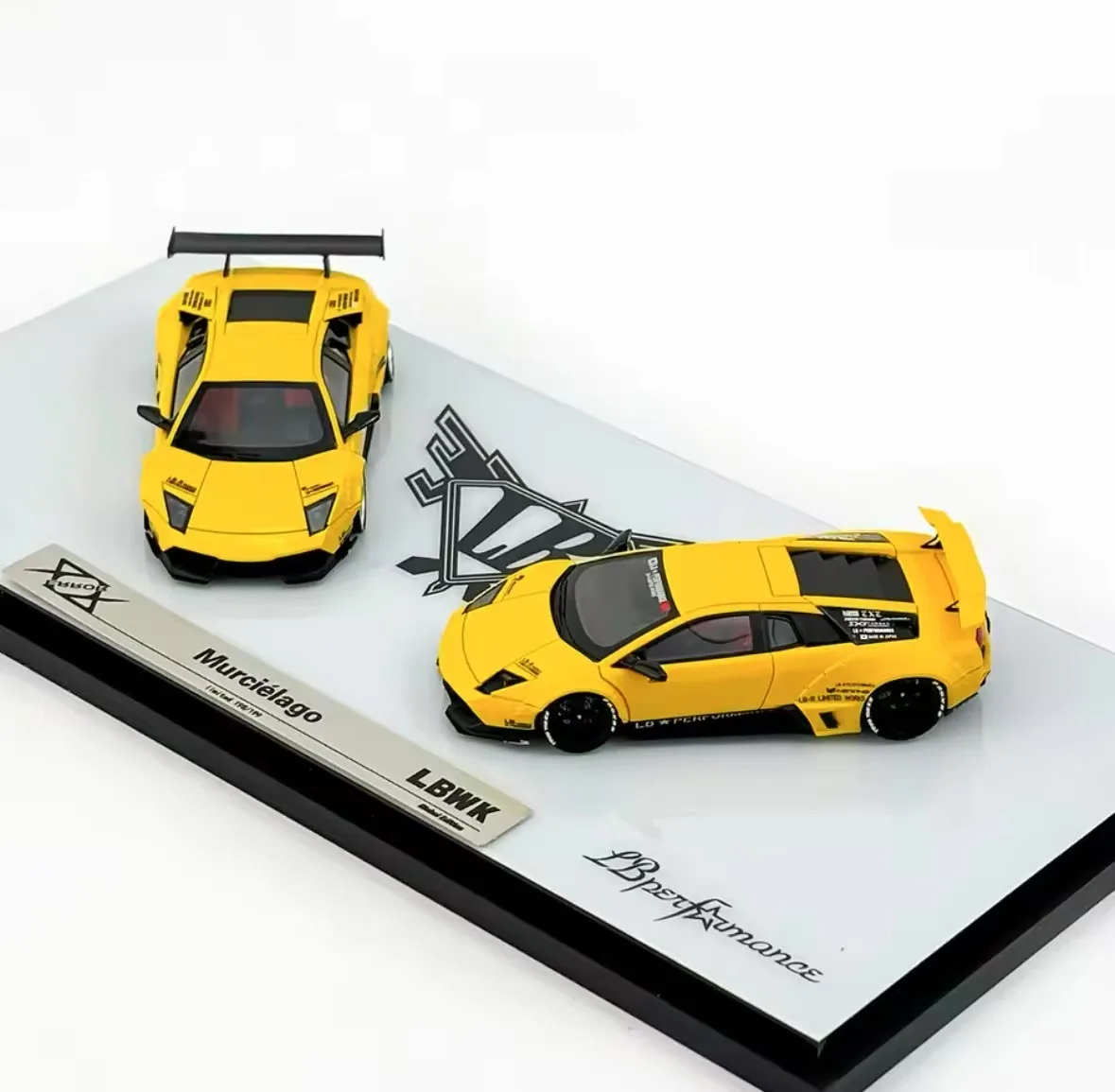 Error 404 1:64 Murcielago LP640 LBWK Double car matte yellow
