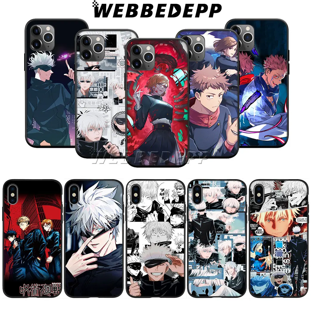 

Jujutsu Kaisen Anime Soft Silicone Case for iPhone 13 12 11 X XS XR Pro Max Mini 8 7 6 6s Plus 5s 5 SE