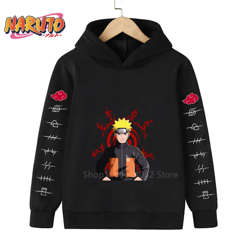 Naruto Children Costume Spring Boy Hoodie Kids Clothes Funny Uzumaki