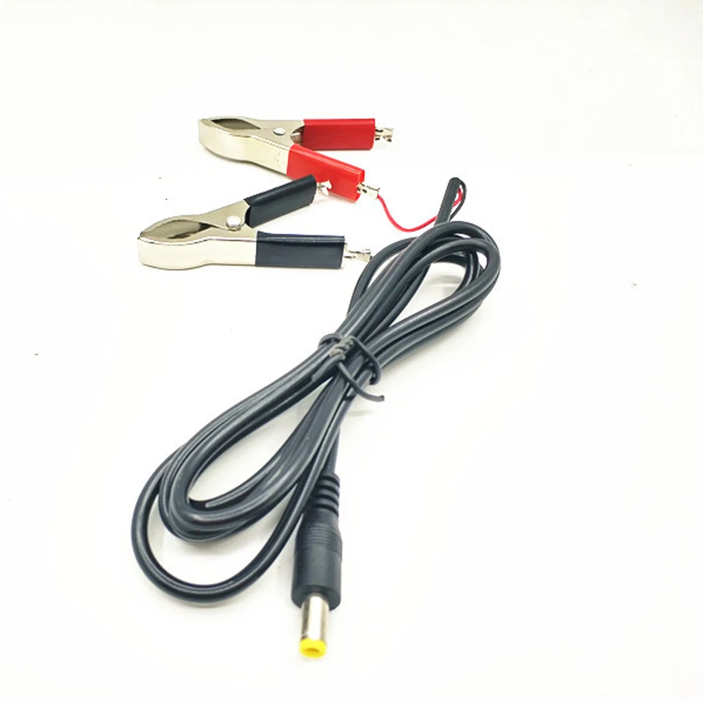 DC Power Plug Male Connector Alligator Clamp Wire Copper Plated 12V/24V Electrical Battery Crocodile Clamp 1.5m For LED Light