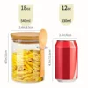 18oz Airtight Glass Jars With Lids And Spoons, Candy Jars With Lids, Clear Spice Jars, Small Food Storage Containers 3