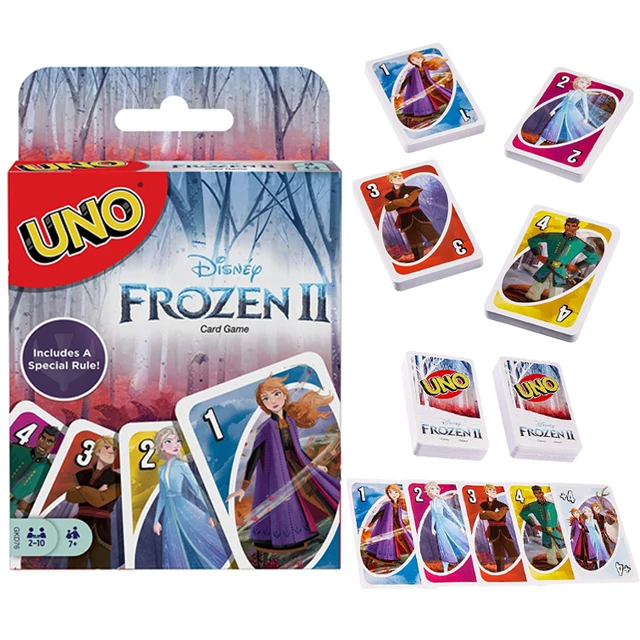 Disney UNO Board Game Frozen Nightmare Before Christmas Card Gamed Marvel Avengers Kids Toys Playing Cards for Adults Party Gift 6
