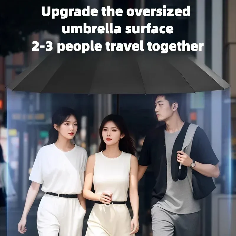 Stormproof Automatic Folding Umbrella for Men Women 288 Bone Windproof Large Sun UV UPF50+ Protection Rain Umbrellas