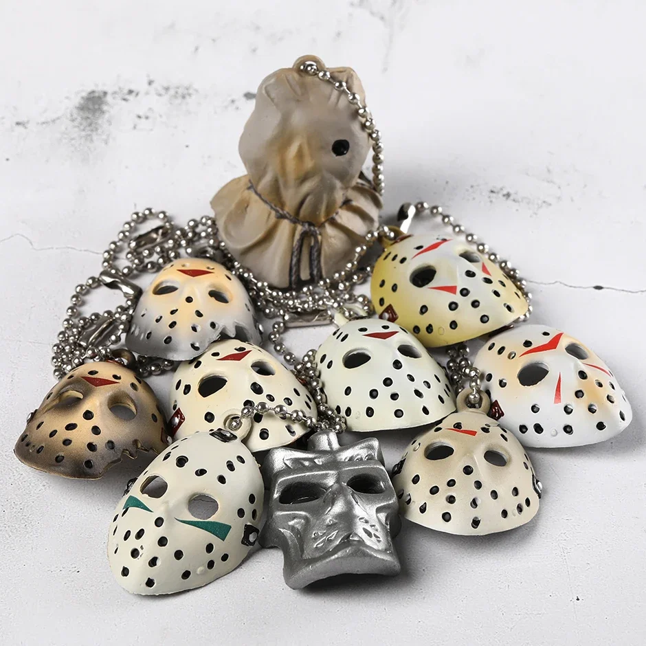 

Set of 10 Jason Mini Masks PVC Model Dolls Toys Colletible Figurals