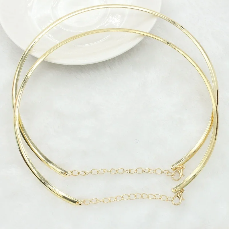 Collana choker in acciaio inossidabile gioielli donna moda_voghion.com