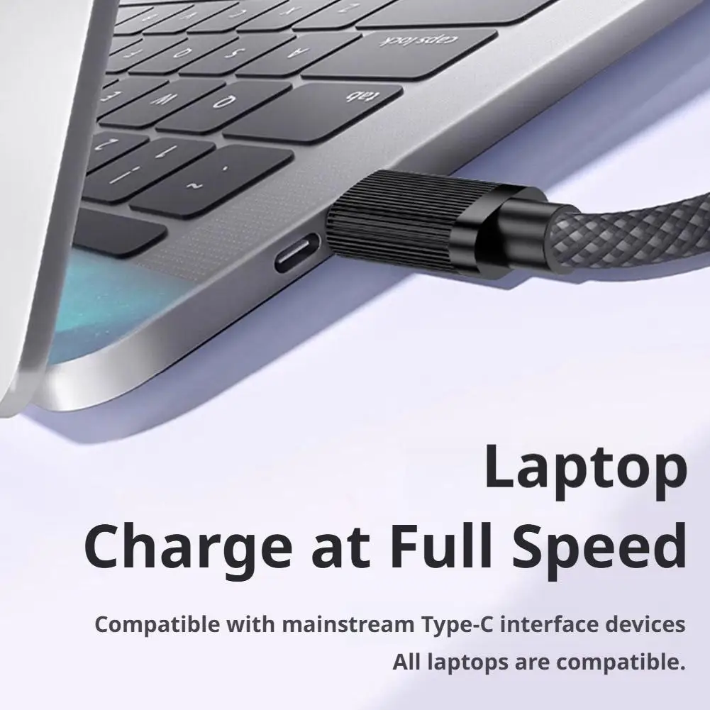 100W USB?A to USB?C 고속 충전 케이블 고내구성 코드, 고속 데이터 전송, 산화 방지 안정적인 연결
