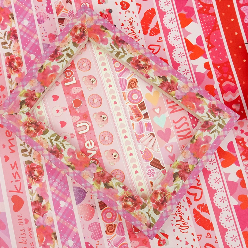 Red Valentine Washi Tape Set Adhesive Masking Sticker for Decor Scrapbook  Album Diary Note Book DIY Craft Accessory 9 Rolls/Lot - AliExpress