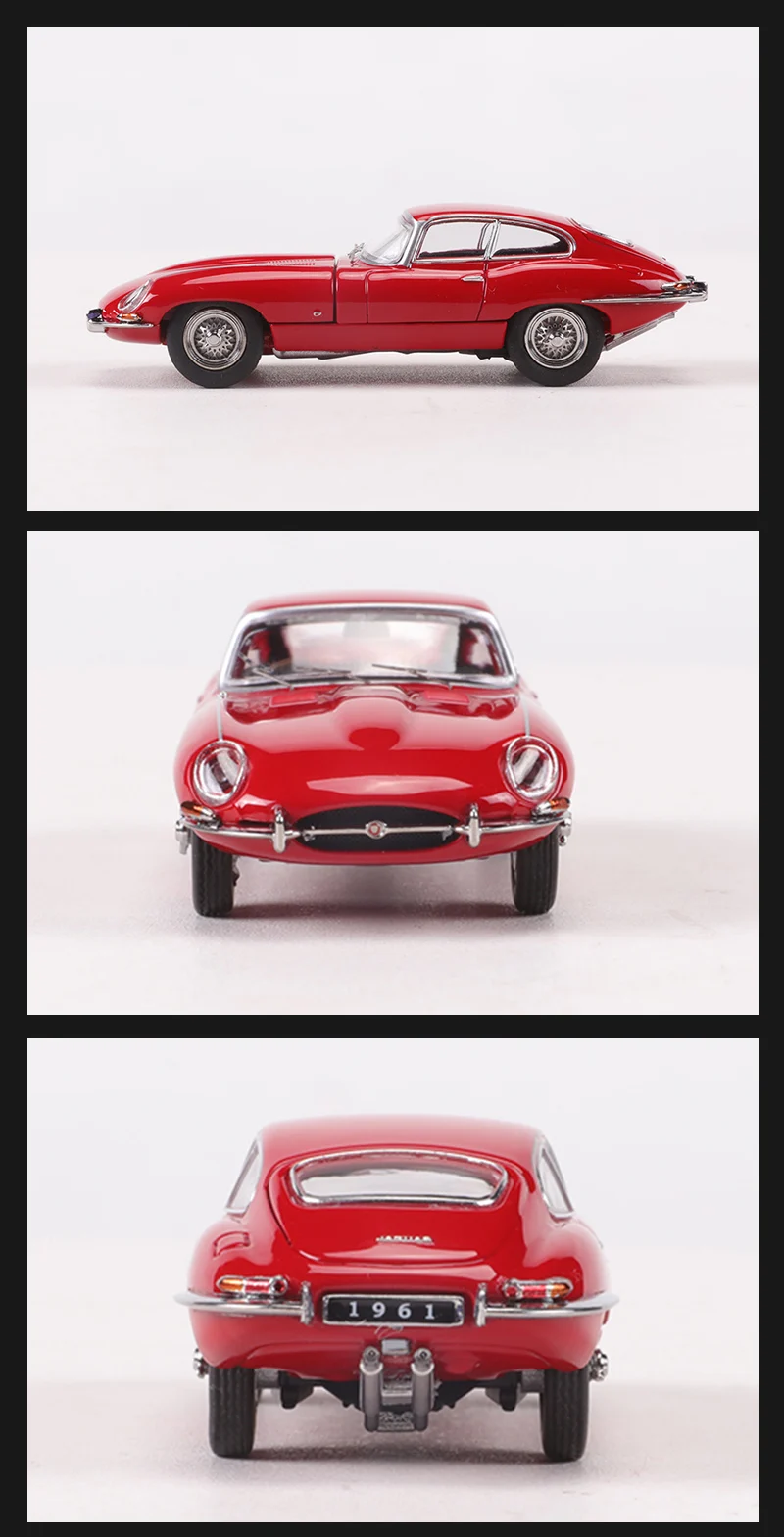 GFCC 1:64 1961 Jaguar E-TYPE Alloy Model Car Limited Edition 499
