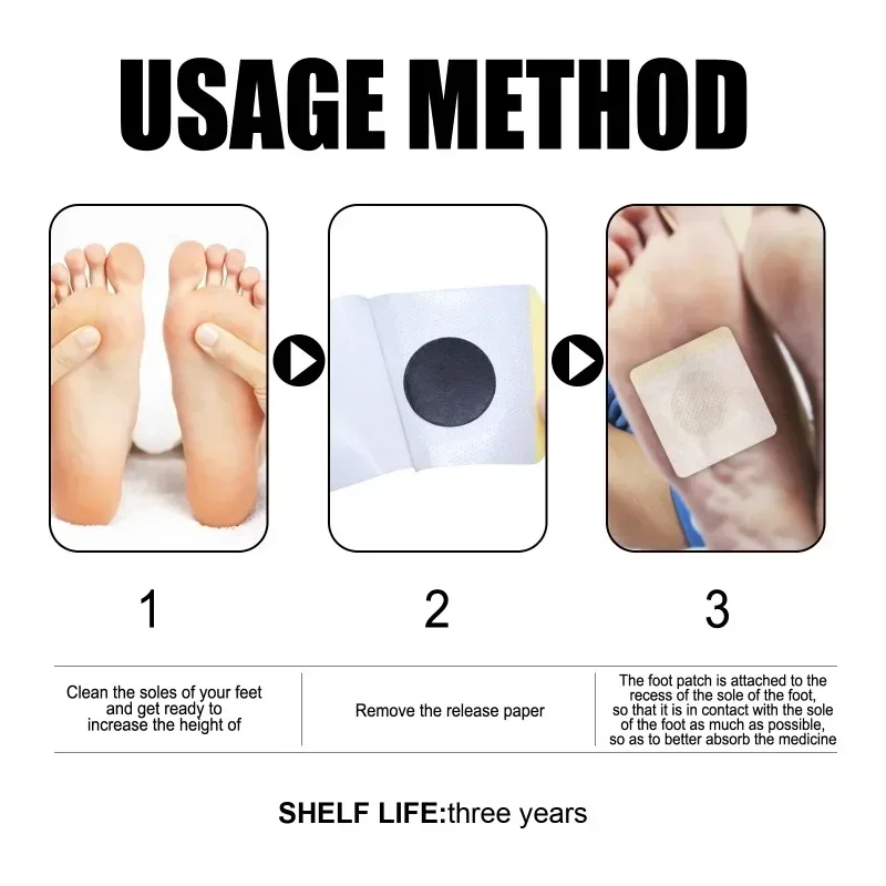 Height Growth Patch adults children Promote Bone Growth Plantar Acupoint Stimulation Foot Sticker Stature Increase Health Patch