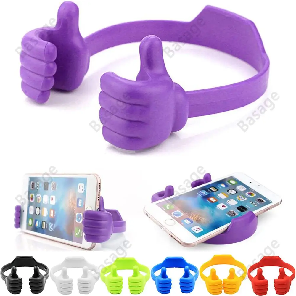Thumbs-up Cell Phone Holder, Adjustable plastic Phone Stand, Multi