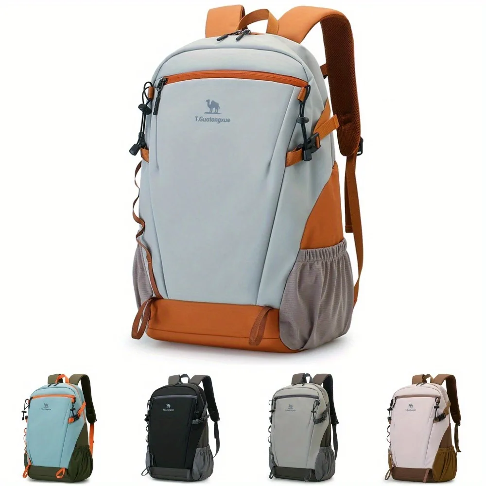 Waterproof & Stain-Resistant Large Hiking Backpack with Laptop Compartment-Durable Polyester, Adjustable Straps for Outdoor A