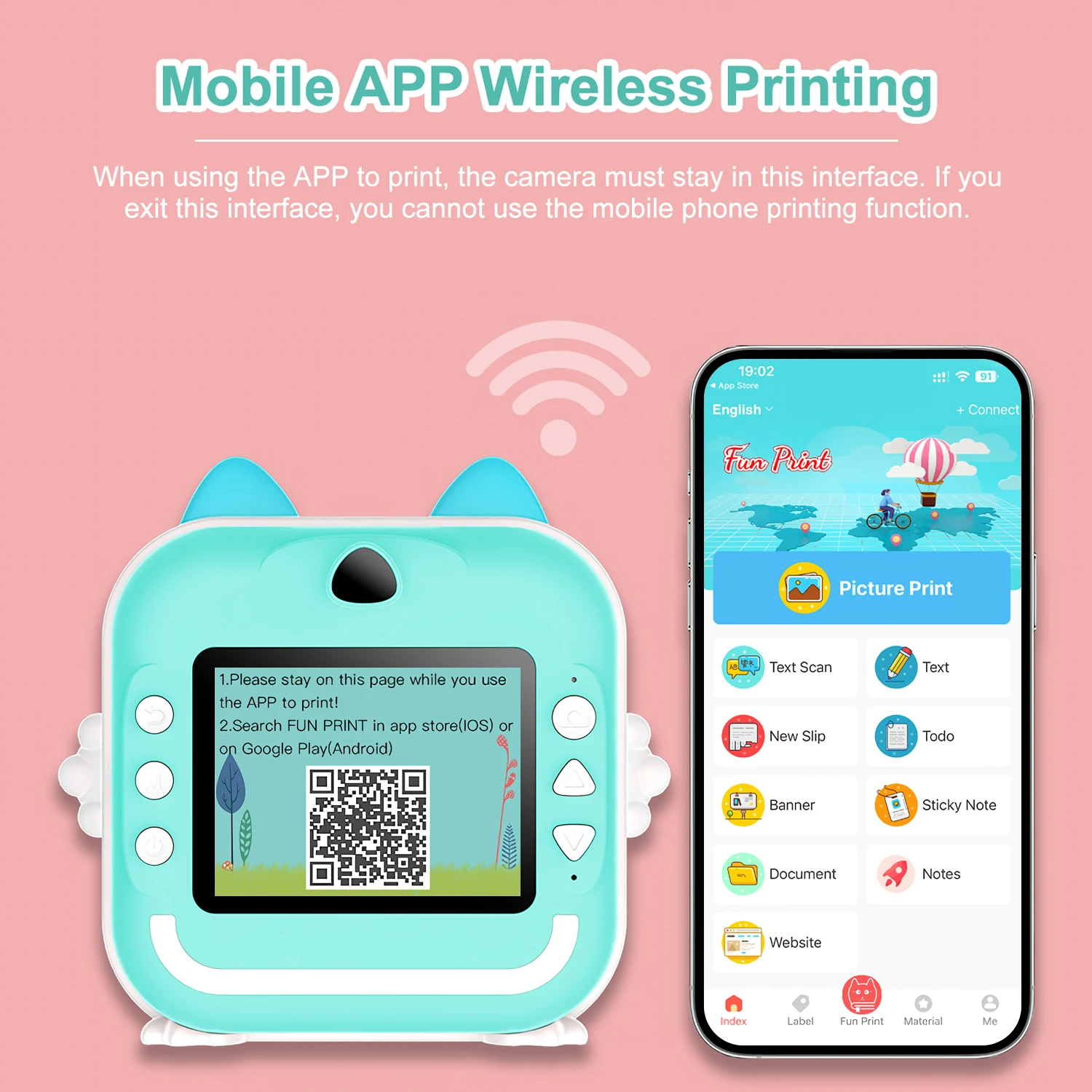 Kids Camera Instant Print Photo Video Recording 32g Hd Digital Camera Thermal Printing Christmas Birthday Gifts For Children, Alina Gadgets