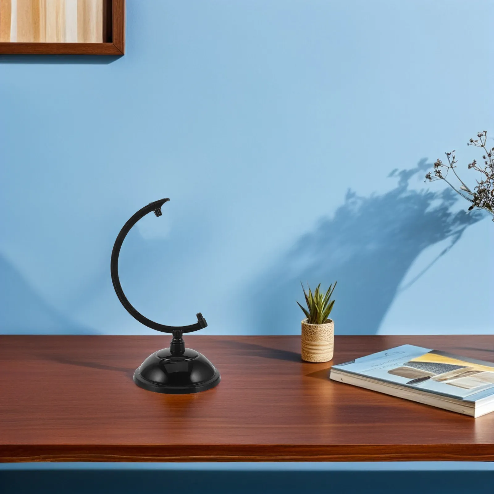 7.9인치 경량 플라스틱 지구본 디스플레이 스탠드 받침대, 가정 사무실 교실 데스크탑 학습용 지구본 홀더 지리학