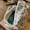 Classic Plaid Multifunctional Three-dimensional Makeup Bag with Large Capacity 3