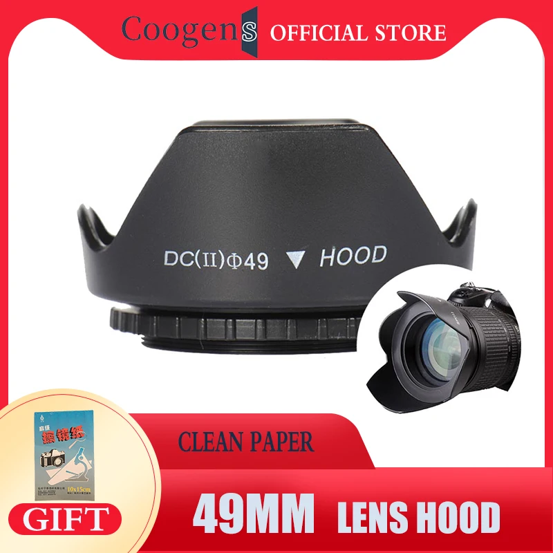 49 49Mm Avvitato Fiore Lente Cappuccio Proteggere Fotocamera Per Sony Nikon Fuji Olympus Canon Dslr Eos M1 2 3 M6 M10 Ef-M 15-45Mm F/3.5-6.3