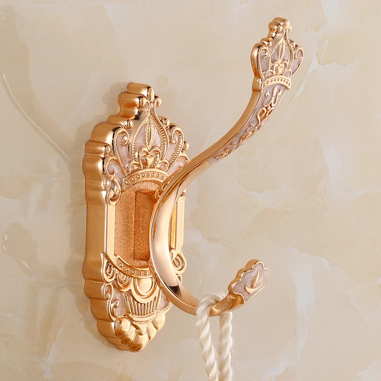 Ganci Da Parete Singoli Retrò - In Metallo Dorato, Per Cappotti, Borse, Asciugamani - Set Da 4 - Foto 6