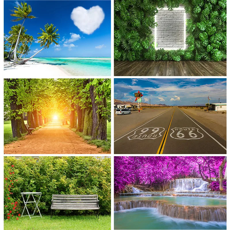 

Natural Scenery Photography Background Flowers And Plants Forest Travel Photo Backdrops Studio Props 22722 FJ-01