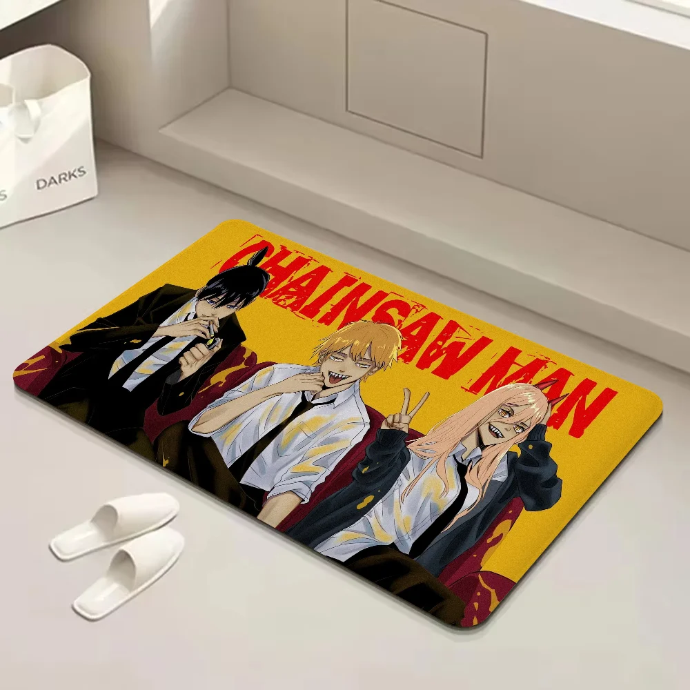 Chainsaw Man Room Mats Nordic Style Home Doormat Bathroom-Toilet Mats Bedroom Hotel Decor Mat 3