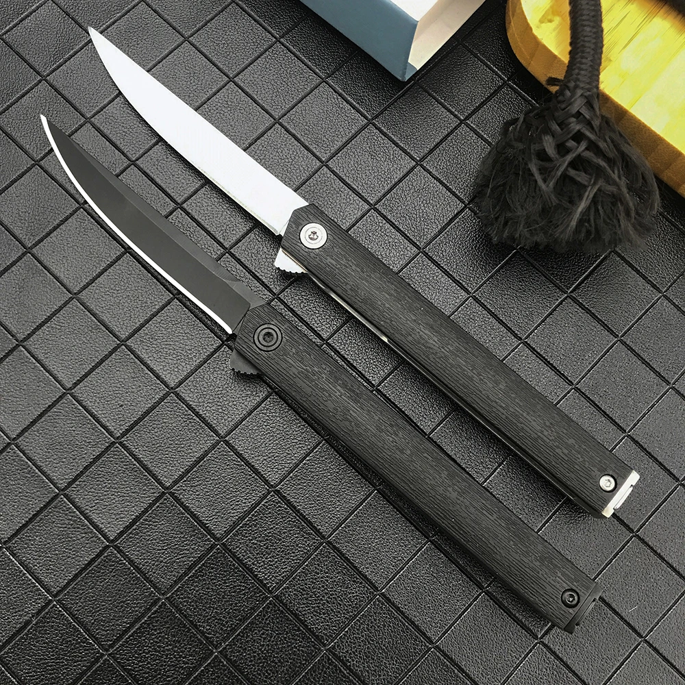 

Flipper Knife 8Cr13Mov Folding Blade Tactical Camping Defense Portable Knife Multitools Survival Multi Pocket Knives