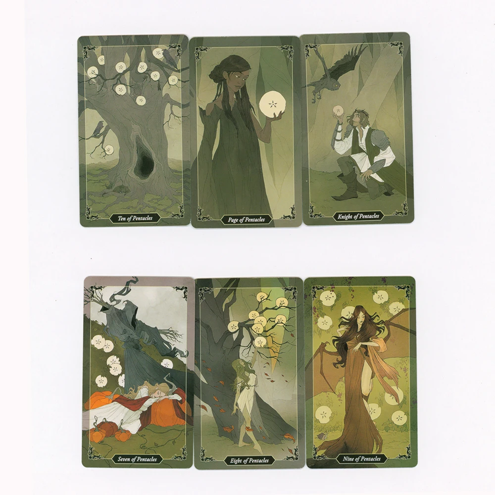 Factory Direct Sales The PDF Guidebook Dark Wood Witch Tarot Cards and TAROT for Beginners with  Mystical Affectional Divination 6