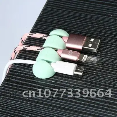 

2Pcs/set Silicone Adhesive Cable Organizer for Office Desk Wire Lead USB Charger Cord Winder Home Table Storage Holder Accessory