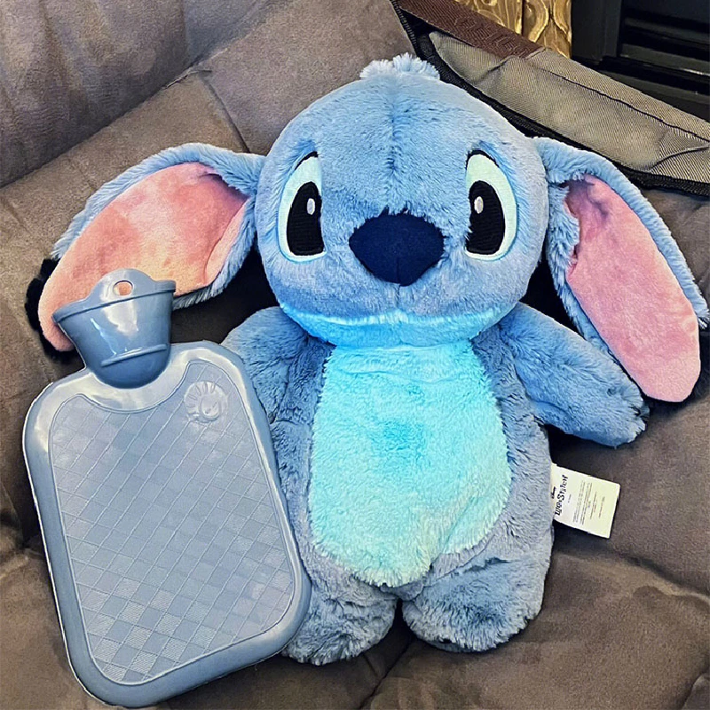 

Disney Stitch Winter Extra Large Plush Hot Water Bottle Anime Women'S Cartoon Home Water Filling Hand Warmer Gift For Girlfriend