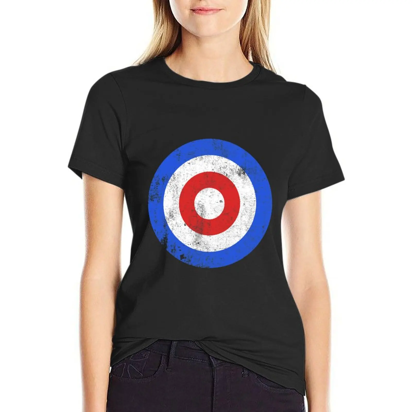 

Curling Target Wintersport vintage look T-Shirt cute clothes anime clothes Female clothing spring clothes Women 2024