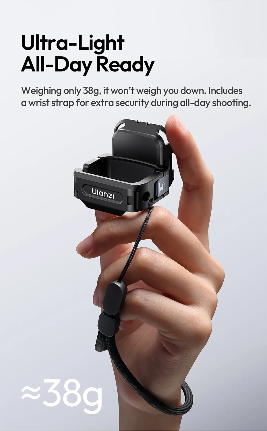 Expansion Adapter for DJI Pocket 3 Metal Adapter for Camera Tripod Backpack Clip