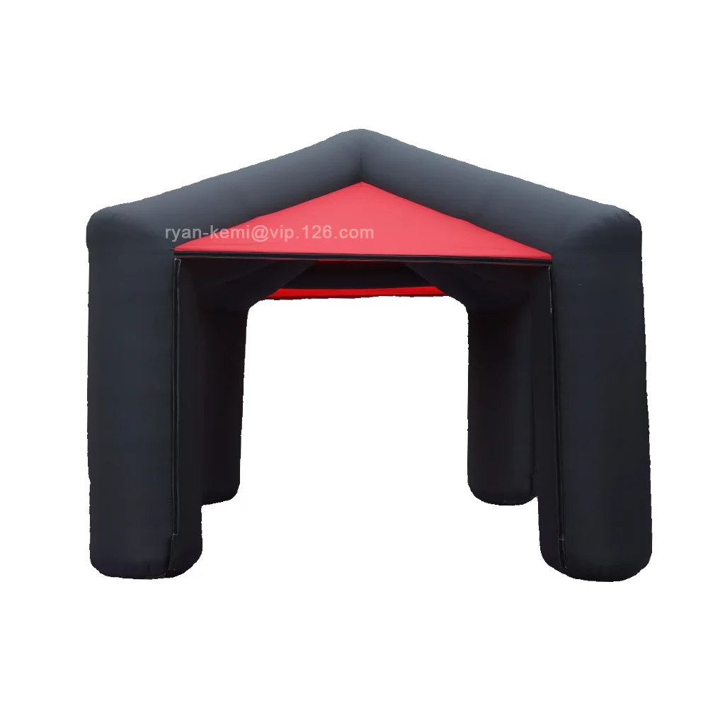Free shipping 4mWx4mLx3.6mH 4 legs inflatable kiosk inflatable bar booth with removable door curtains enclosure exhibition tent 6