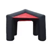 Free shipping 4mWx4mLx3.6mH 4 legs inflatable kiosk inflatable bar booth with removable door curtains enclosure exhibition tent 6