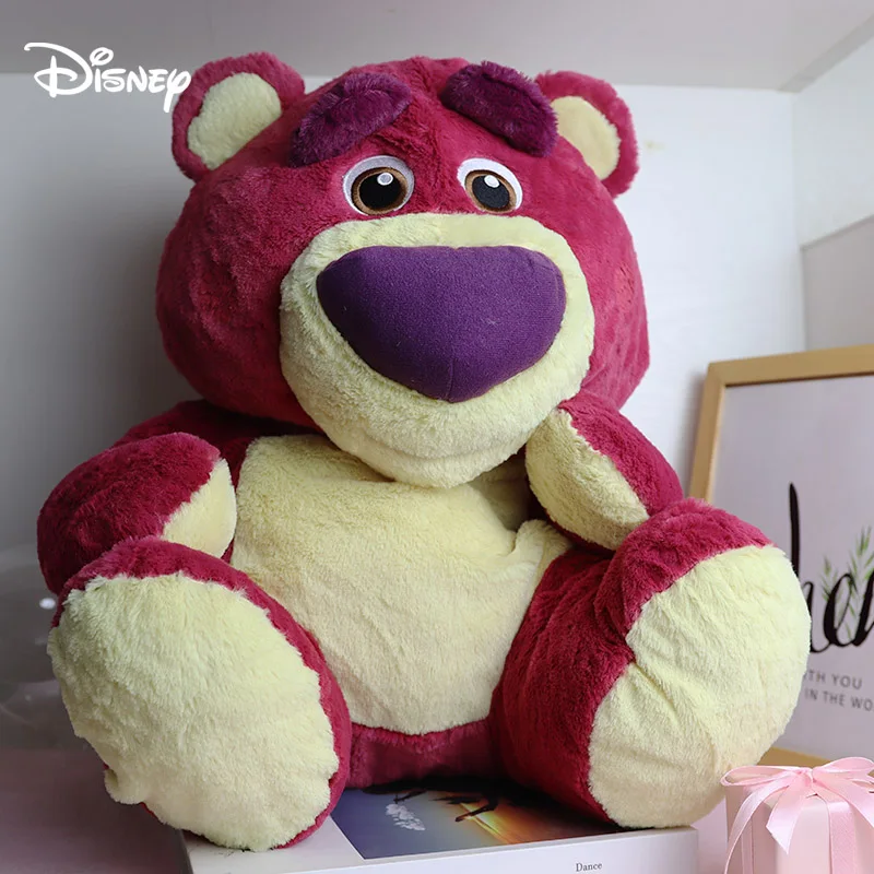 Disney Toy Story Lotso Bear Plush Doll Pillows Stuffed Animals Kawaii Things Room Decor Cute Soft Toys For Girls Birthday Gift