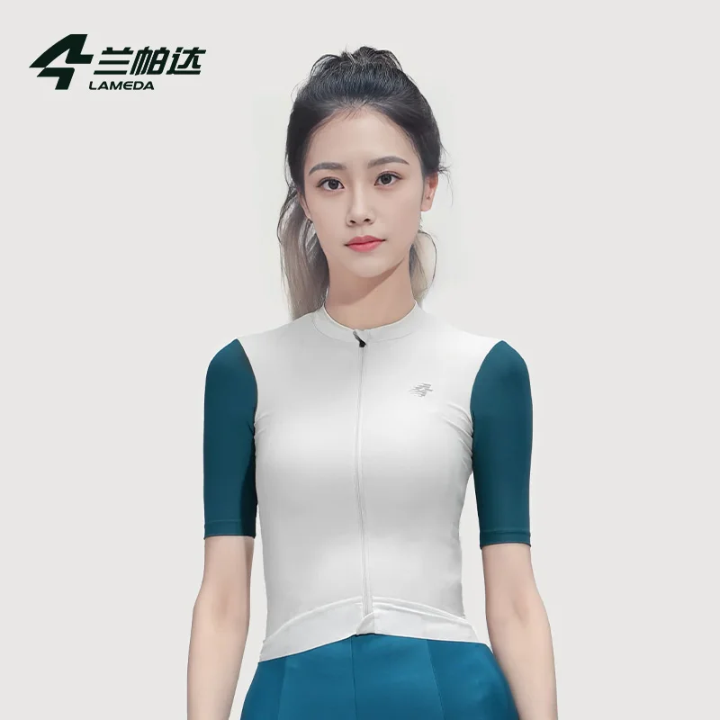 Lameda Cycling Jersey Upf50+ Women's Short Sleeves Anti-slip Cycling Clothes For Women Quick Drying Breathable Jersey