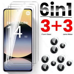6 - in - 1 Protective Case and Screen Protector Set for Redmi Note14S 4G (6In1 3Front 3Lens)