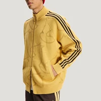Veste de sport tricotée à col montant pour homme, authentique Adidas, hiver, KE4061 2