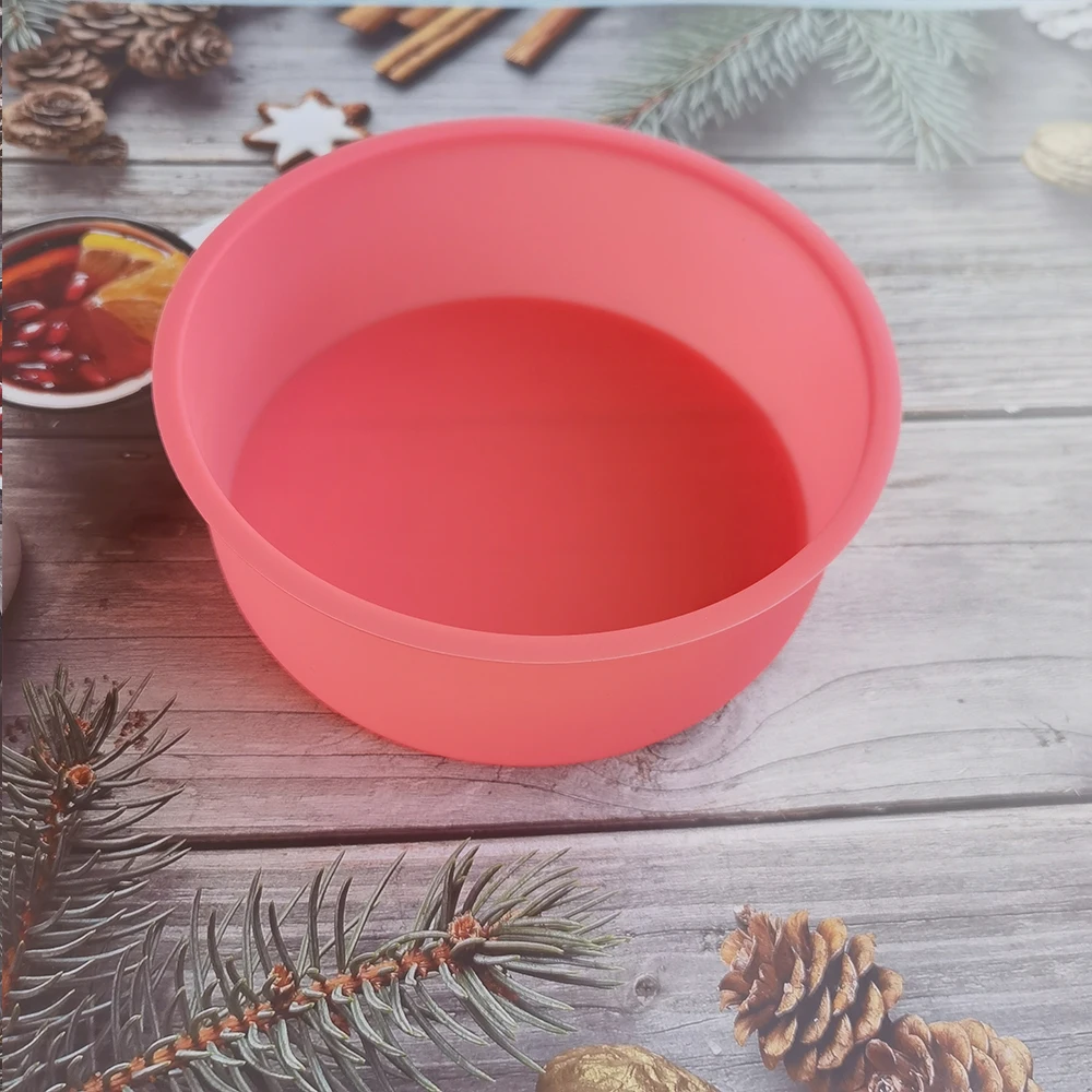 

6Inch Round Silicone Cake Mold Silicone Mould Baking Forms Silicone Baking Pan For Pastry Cake Kitchen storage supplies