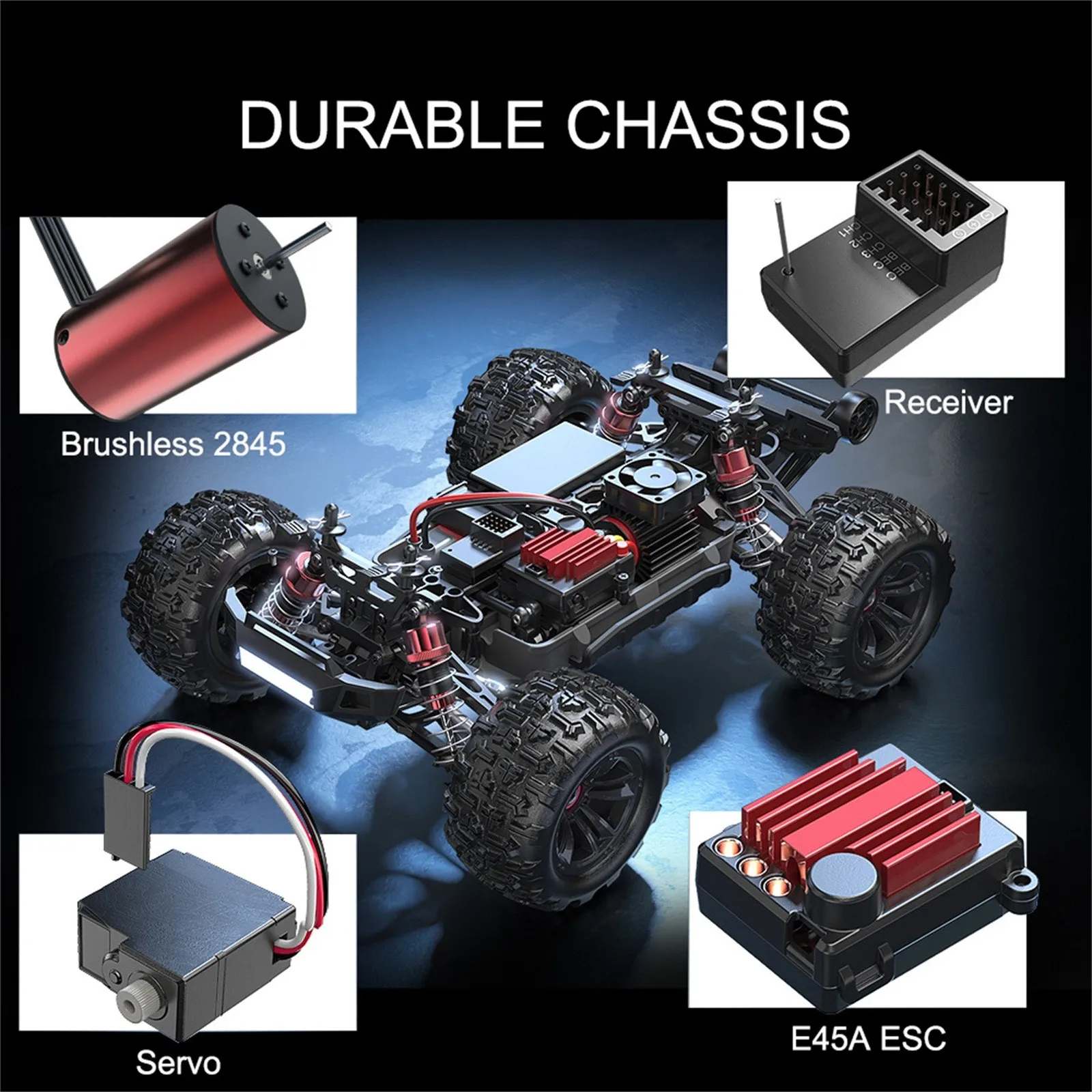 Mjx Hyper Go 16208 16209 16210 브러시리스 1/16 RC카, 원격 제어, 4wd 오프로드 레이싱, 고속 전기 취미 장난감 트럭, 2.4g