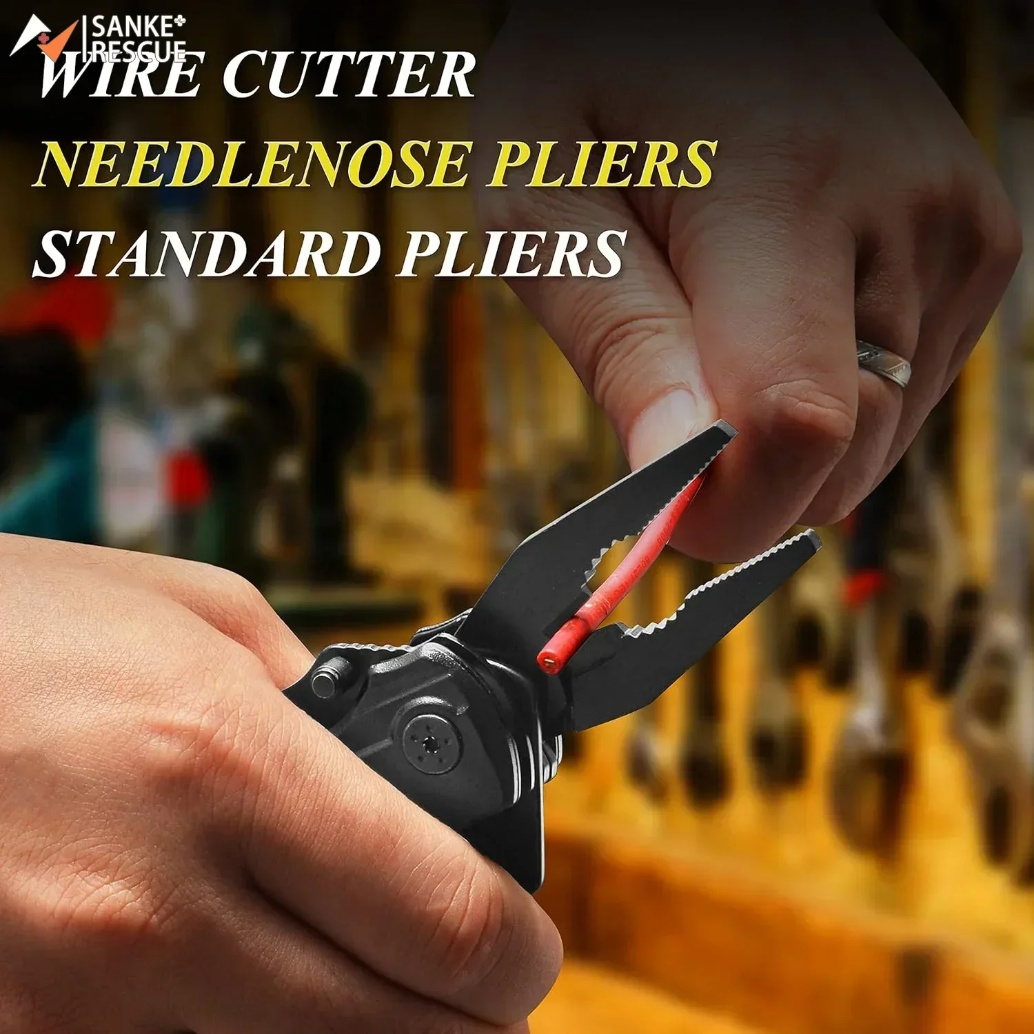 Folding Knife Pliers Portable Multi-Purpose Outdoor Emergency Tool - Image 2