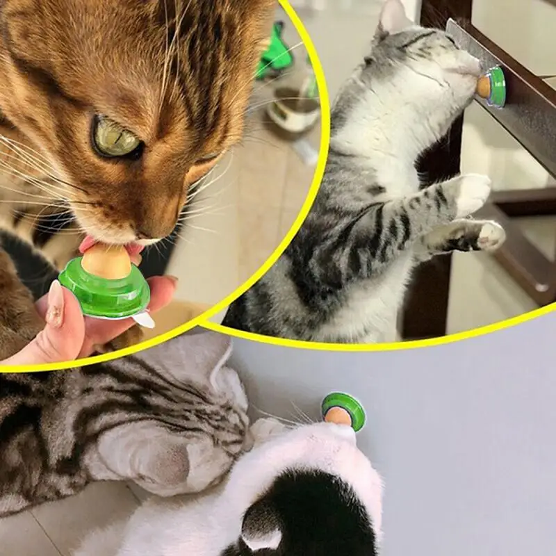 Cat Catnip Cat Toys Healthy Nutrition Cat Lollipop Cat Mint On The Wall Cat Energy Ball Candy Snacks Goods For Cats Pet Products