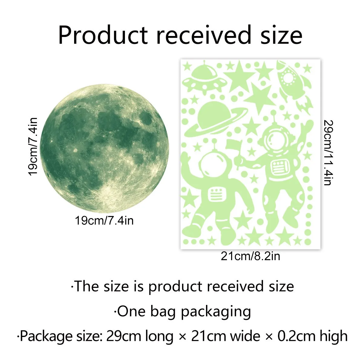 ZK20 Luminous Moon Stars Wall Stickers For Kids Room Bedroom Decor Glow in The Earth Wall Decals Noctilucent Stickers Home Decor