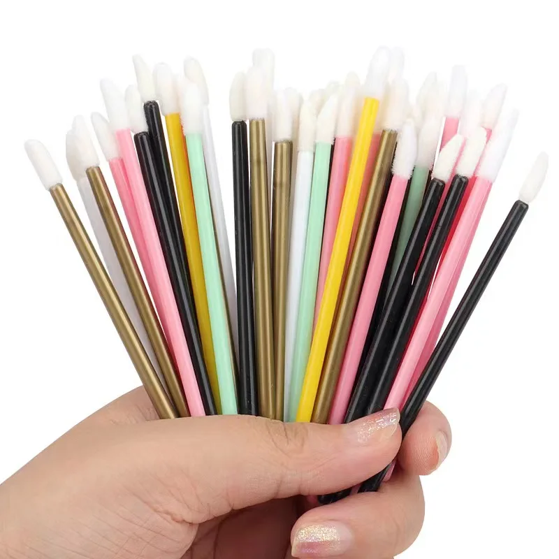Disposable Lip Brush Eyelash Make Up Brushes Lash Extension Mascara Applicator Lipstick Wands Set Cosmetic Makeups Tools 50/5Pcs makeup brush set makeup brush lip brush eyelashes brush eyelash brush makeup tool set makeup tool