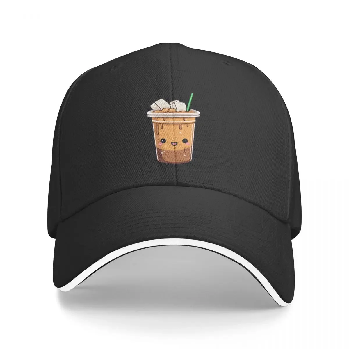 

Iced coffee cold brew Baseball Cap derby hat Rugby Golf Cap Horse Hat Mens Women's