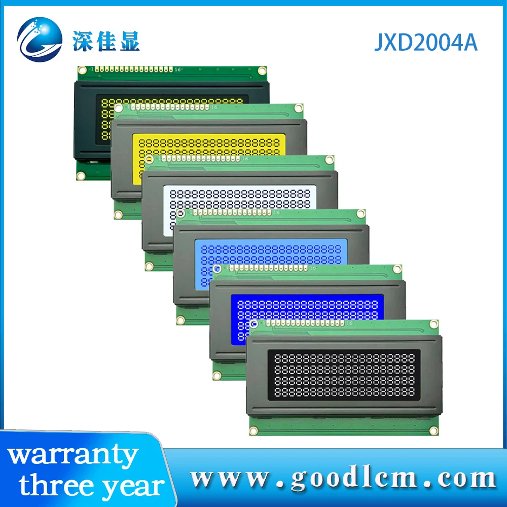 20x4 character LCD 2004A lcd display lcm module STN yellow green  blue screen grey screen FSTN white background and VA