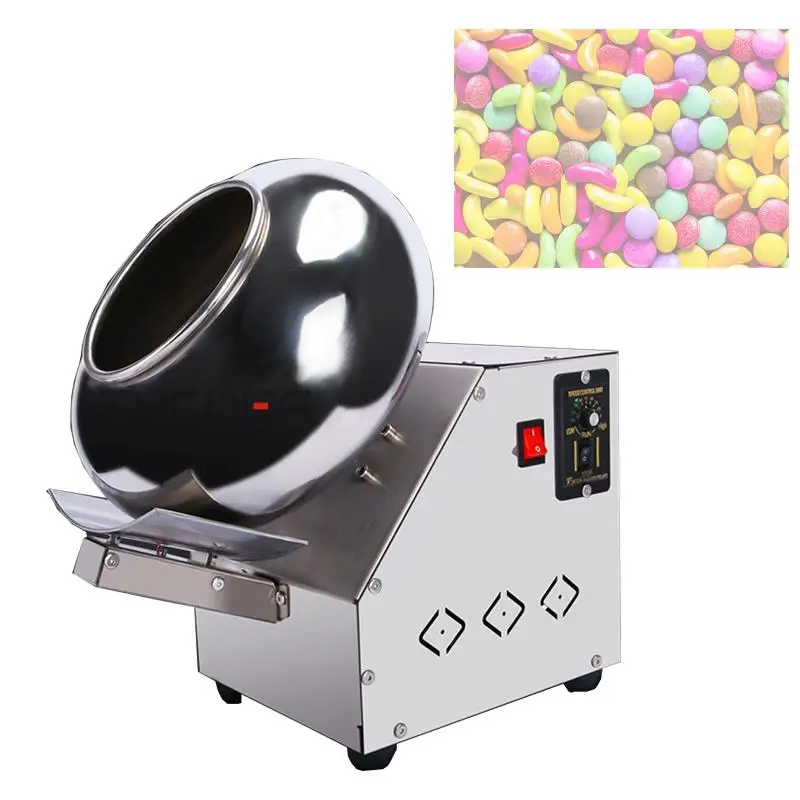30/40CM Electric Peanut Sugar Coating Machine Stainless Steel Chocolate Coater Rounding Pills Film Coating Polishing Machine 2
