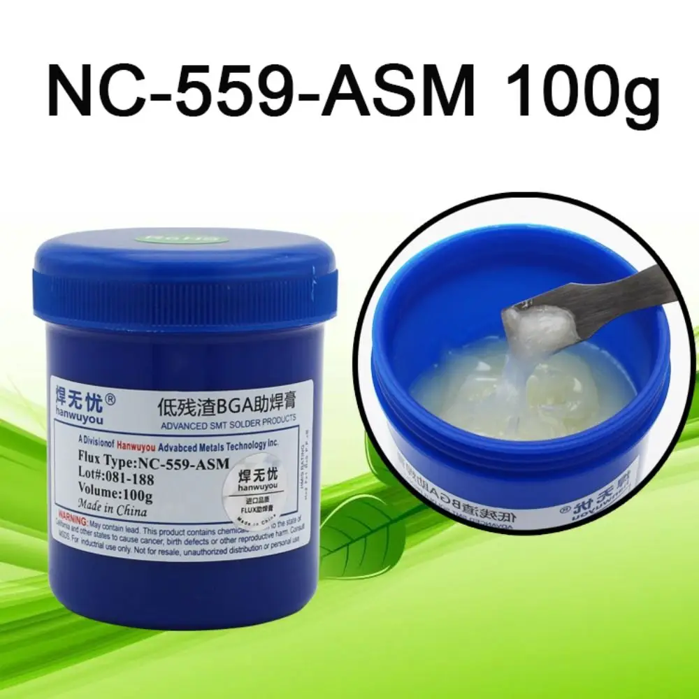 

No-clean Solder Flux Paste Repair Tools Lead-Free NC-559-ASM 100g Repair Paste Soldering Paste BGA PCB Reballing