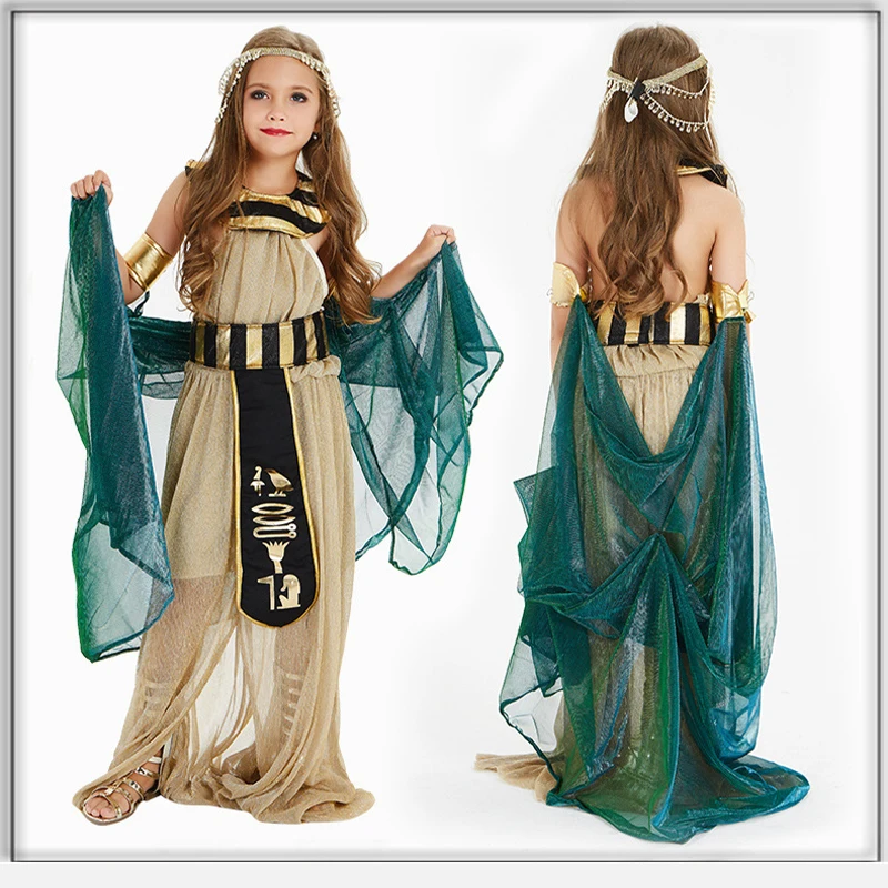 Halloween cosplay King Cleopatra son of Pharaoh Ra mummified monarch male and female role stage costumes